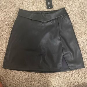 boohoo leather skirt